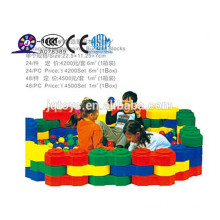 2016 plastic large city building blocks for kid